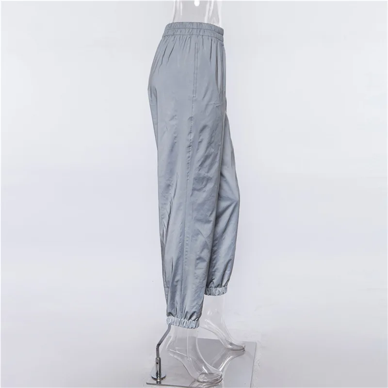 2018 осенние однотонные шаровары Новые свободные эластичные повседневные штаны с