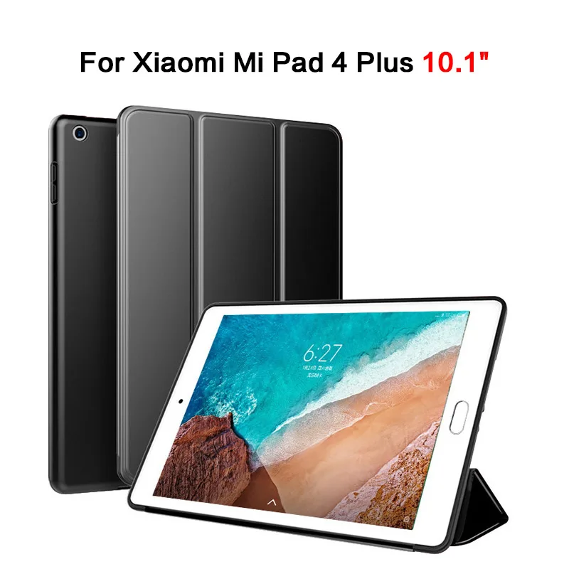 Для Xiaomi Mi Pad 4 Plus чехол 10 1 ''кожаный смарт с подставкой Жесткий Чехол для Tablet