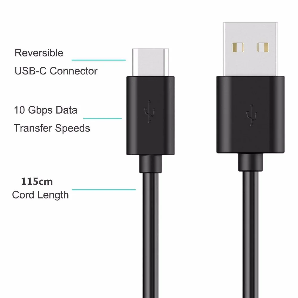 Для Samsung Galaxy S8 2A Кабель с разъемом USB типа C для быстрой зарядки мобильный телефон