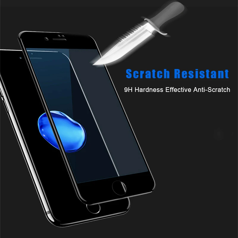 SMORSS 2 шт 3D мягкий край закаленное стекло для iphone 7 Телефон протектор экрана из