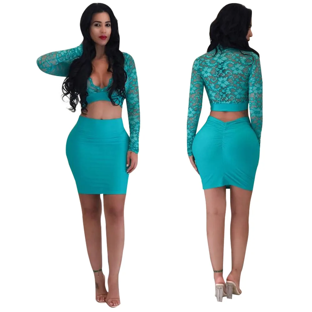 Женский костюм из двух предметов сексуальный деловой с v образным вырезом и выше