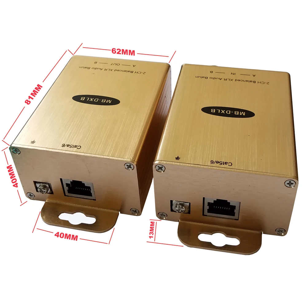 XLR аудио к RJ45 конвертер сбалансированный К Cat5 адаптер Профессиональное по IP