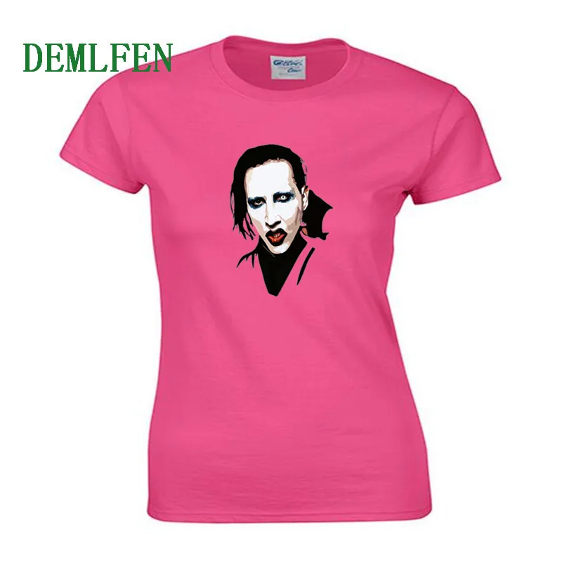 Новинка Мэрилин Мэнсон футболка американская певица женские рубашки новинка для