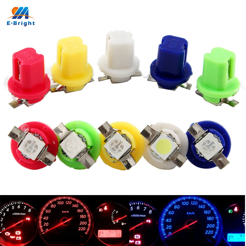 YM E Яркий 300 шт. B 8 5 5050 1 Smd 12V 24V DC Индикаторы приборной панели лампы B8.5 Подсветка для