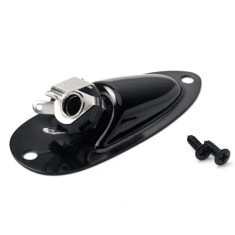 Loaded Jack Socket Plate with Screws for FD Strat Stratocaster 1/4" Electric Guitar Mono Output Input | Спорт и развлечения