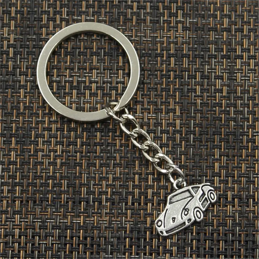 Fashion Sports Car 21x14mm Pendant 30mm Key Ring Metal Chain Bronze Silver Color Men Gift Souvenirs Keychain Dropshipping | Украшения и