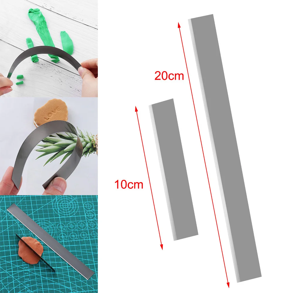 Глина для керамики DIY гибкий полимерный резак глины из нержавеющей стали лезвия