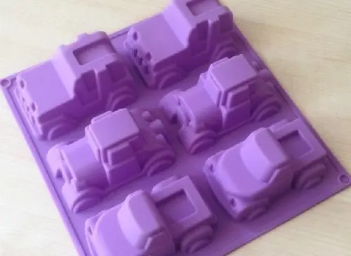 6 грузовик автомобиль силиконовая форма для торта Гибкая печенья ручной