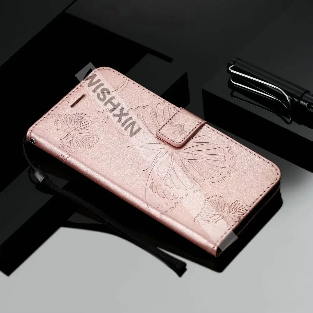 Для Huawei P9 Lite 2016 чехол P9Lite Роскошный 3D бабочка искусственная кожа для Funda P 9 VNS-L21