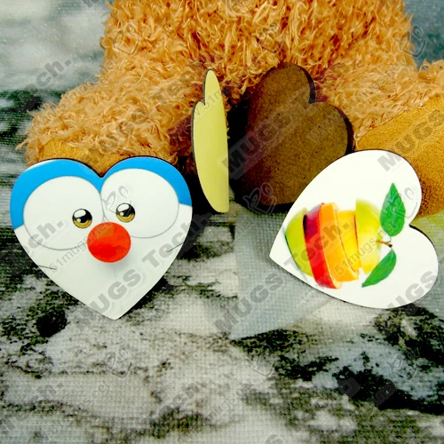 10 шт./лот сублимационные пустые магниты для холодильника сделай сам Деревянные