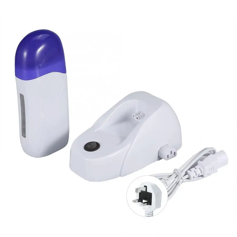 Single UK Plug 3 типа картриджа воск депилятор ролик Нагреватель Воск Удаление волос на теле машина b - Цвет: Single UK Plug