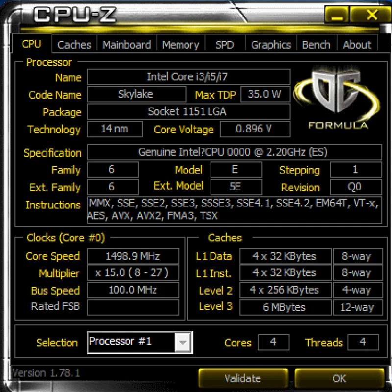 Процессор intel core i5 Engineering version ES четырехъядерный процессор QHVZ 2 2G 35 Вт с 4 потоками
