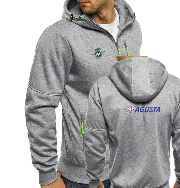 MV Agusta Corse Print Mens zipper Sweatshirt Men Hoodies Autumn Sweatshirts Hoodie Winter Hooded Tracksuit Hombrer Clothes | Мужская