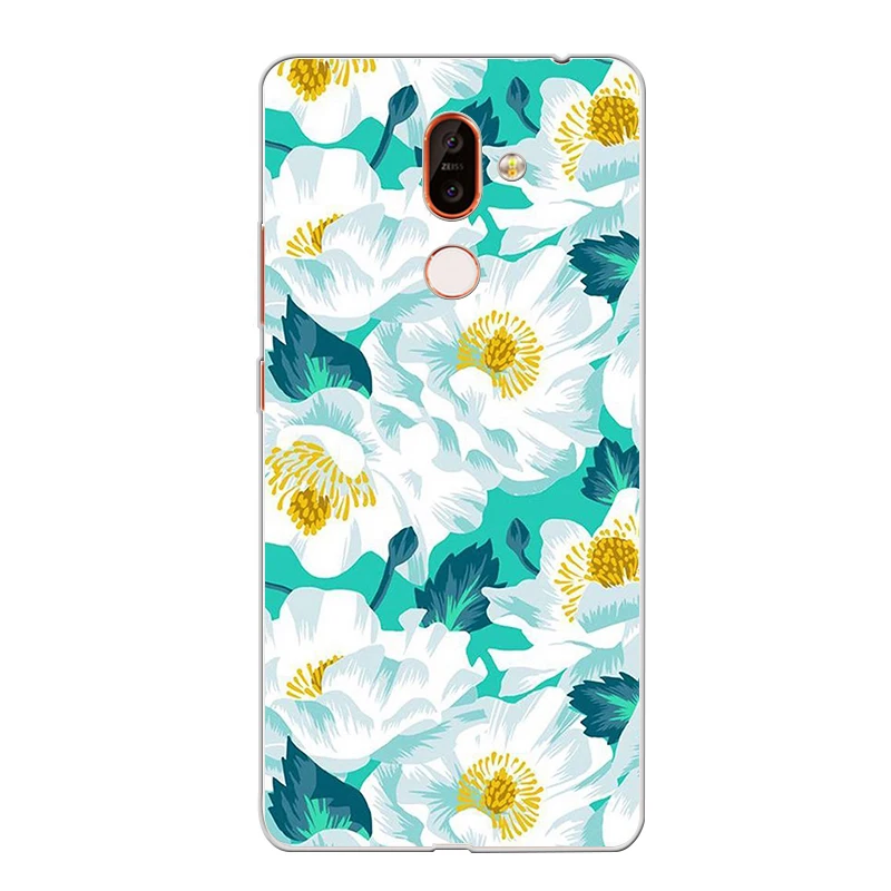 Ciciber чехол для телефона Nokia 9 PureView 1 2 3 5 6 7 8 Sirocco мягкая задняя крышка из ТПУ Plus Flower |