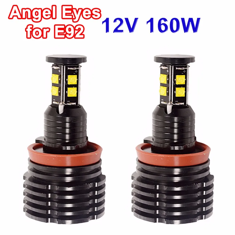 Flytop 2*80 Вт 160 Светодиодный Маркер ангельские глазки H8 CREE светодиодный ксеноновый