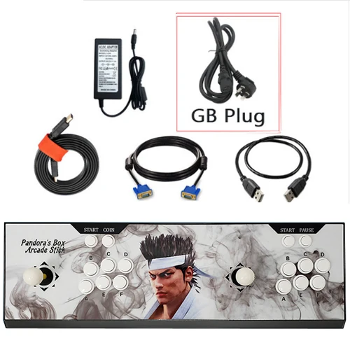 Лучшая цена! аркадный джойстик геймпад игровой контроллер с pandora box 9D JAMMA, разные игры доска 2222 игр в 1 - Цвет: Белый