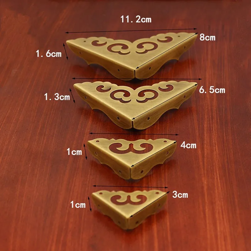 4 шт. античный Угловой протектор для ювелирных изделий угловая ножка деревянный
