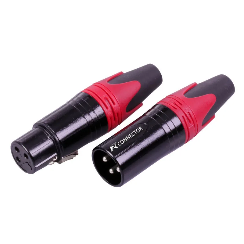Бесплатная DHL 100 компл./лот шт. 3 контактный разъем XLR гнездовой + штекер полюсный