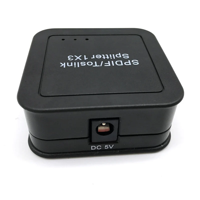 Портативный мини SPDIF TOSLINK разделитель волокон Цифровой оптический 1x3 1 вход 3 выход