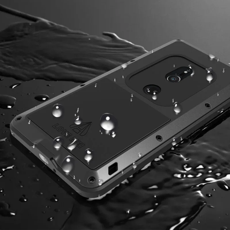 Для sony Xperia XZ2 чехол Compact 360 полностью противоударный металлический алюминиевый