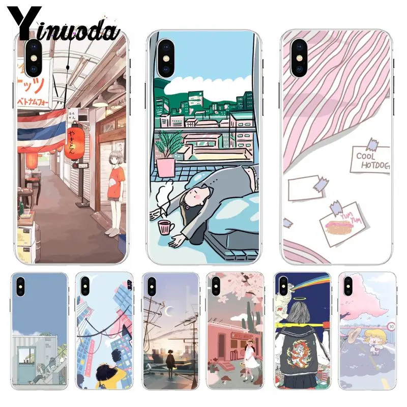 Yinuoda милый маленький свежий мягкий силиконовый чехол из ТПУ для iPhone 8 7 6 6S Plus X XS max 5