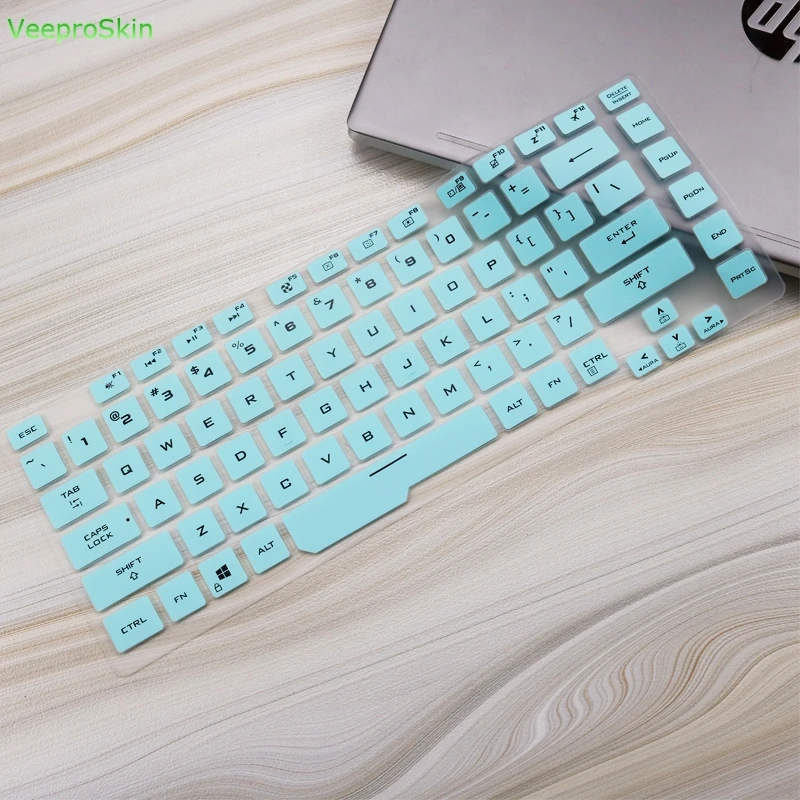 whiteblue Силиконовый чехол для клавиатуры ноутбука ASUS ROG Strix G G531GT G531GW G531G G531GU G531GD G531 15 15,6 дюймов ноутбук - Цвет: whiteblue