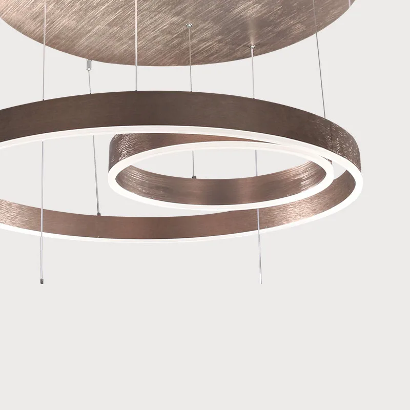 Современный круглый подвесной светильник LED для отеля гостиной зала фойе кольца