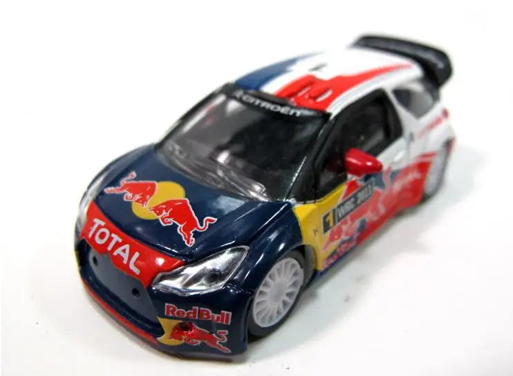 Высокая моделирования CITROEN DS3 WRC гоночная модель, 1: 64 сплава автомобиля игрушки, металлические литья, Коллекция игрушечных автомобилей