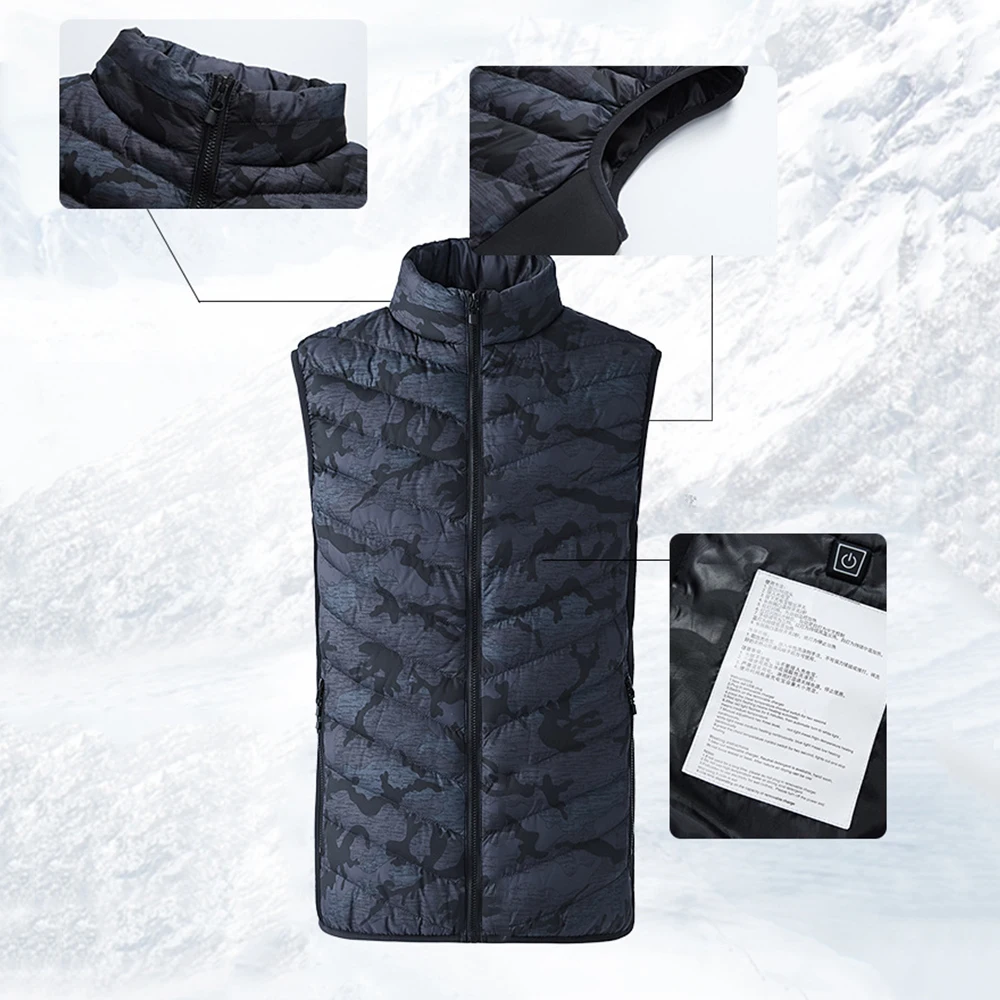 Прямая поставка новинка 2018 уличный мужской жилет с инфракрасным подогревом и USB