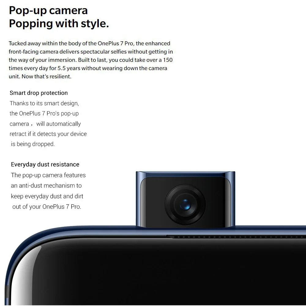 OnePlus 7 Pro 6,6" Восьмиядерный NFC мобильный телефон Snapdragon 855 48MP Тройная камера 3120*1440 4000 мАч батарея 4G LTE смартфон