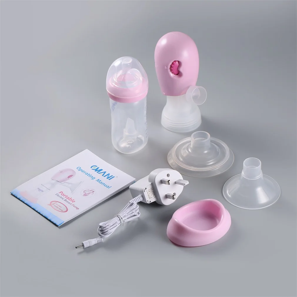 Розовый PP портативный автоматический интеграционный Электрический молокоотсос