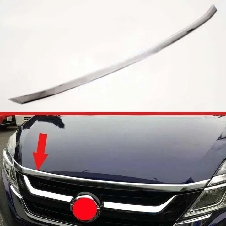 Хромированная Крышка для Переднего Капота NISSAN Серена C27 2017 2018 2019 ABS решетка гриля