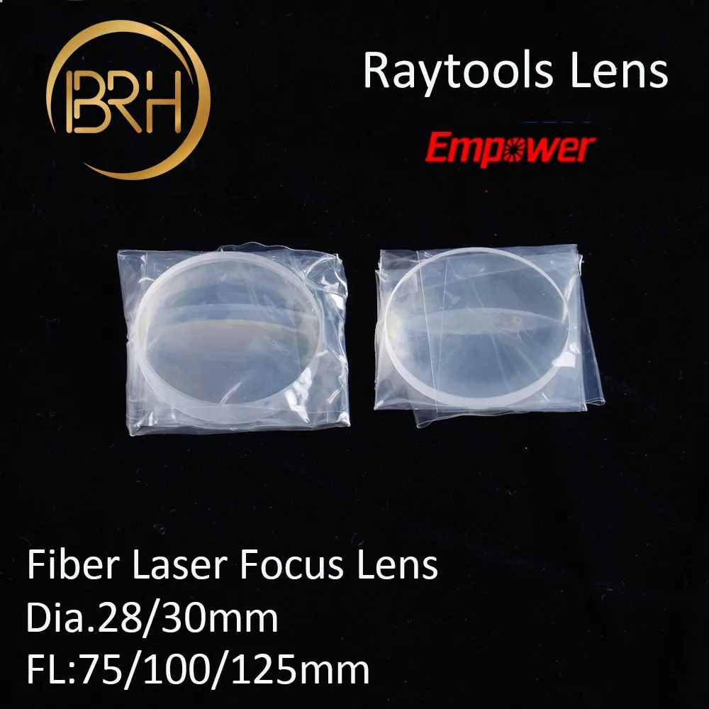 BRH Raytools Коллиматорные линзы/Фокусирующая линза 0 4000 Вт диа. 30 fl.100/125 мм кварц