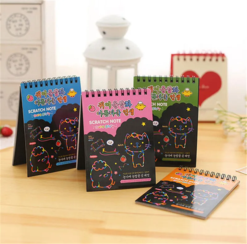 Корейский блокнот милый кольцо переплет школьный канцелярский магазин дневник