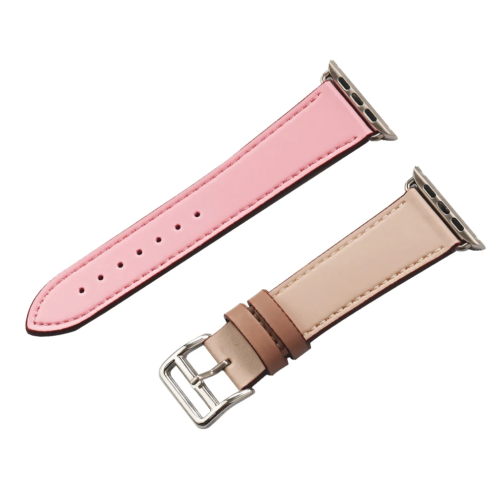 Кожаный ремешок для apple watch, ремешок herm Pulseira, apple watch 5, 4, 3, 44 мм, 40 мм, iwatch, ремешок 42 мм, 38 мм, браслет для часов correa