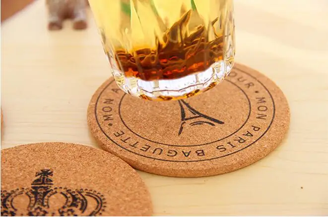 Многоцелевой термостойкая прокладка деревянные круглые Форма пробковая