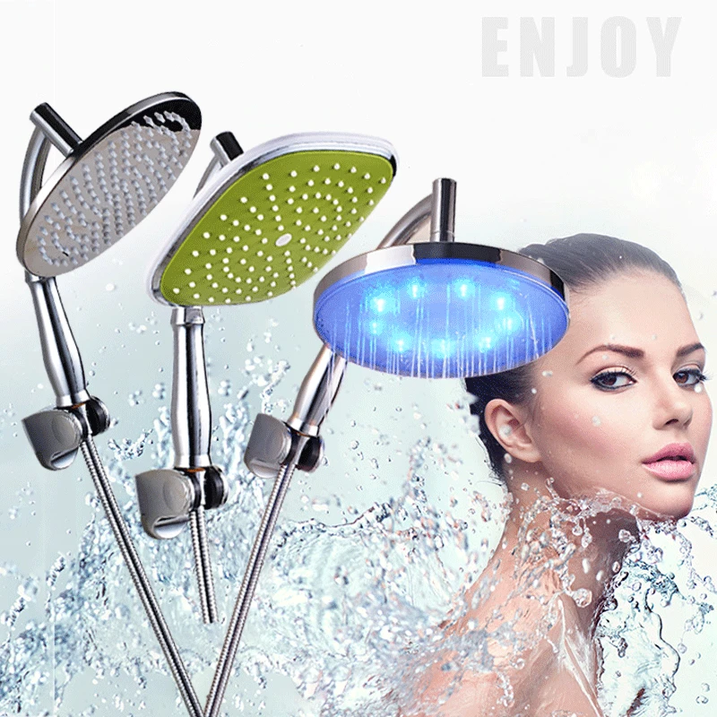 Uythner 8 дюймов хромированная насадка для душа + душевая рукоятка душевой шланг