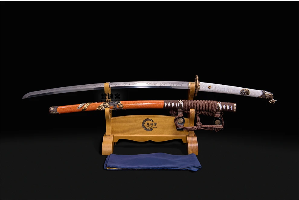 Boutique Japanese Samurai Sword Katana Clay Tempered T10 Steel Chinese sword, Japanese sword, samurai real katana sword, fandike