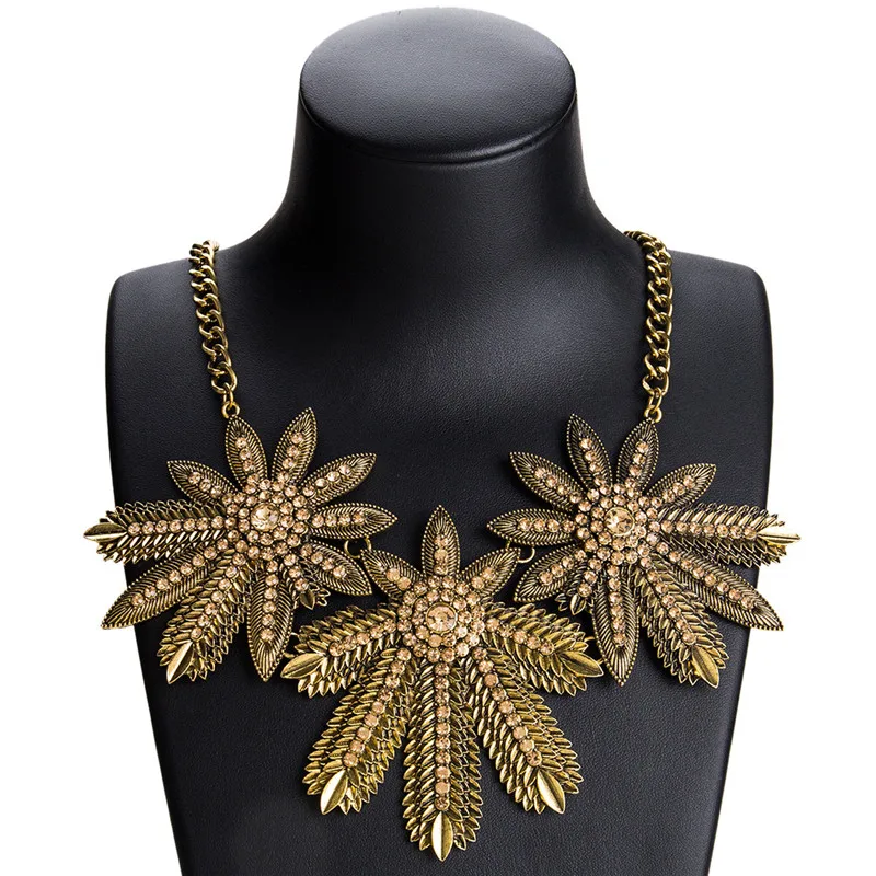 2018 New Fashion Vintage Metal Color Punk Style &ampNecklace Party Chokers Spring Dress Collar Statement Necklace | Украшения и