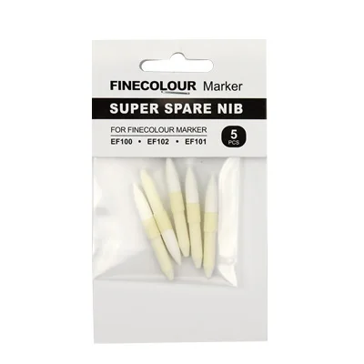 EF102 SOFT HEAD Finecolour, c чернилами на спиртовой основе пустая ручка EF100/EF101/EF102 8 шт./кор. маркер для белой доски замена двойной головкой для чертежные принадлежности - Цвет: EF102 SOFT HEAD