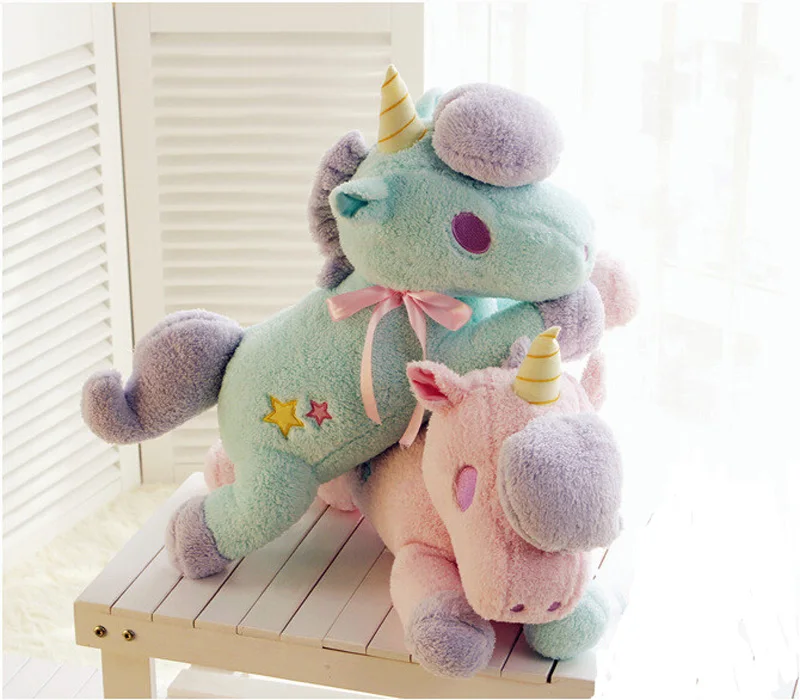 

55cm kawaii big size Unicorn plush toys Paper towel kids toys baby toys stuffed PP cotton plush doll