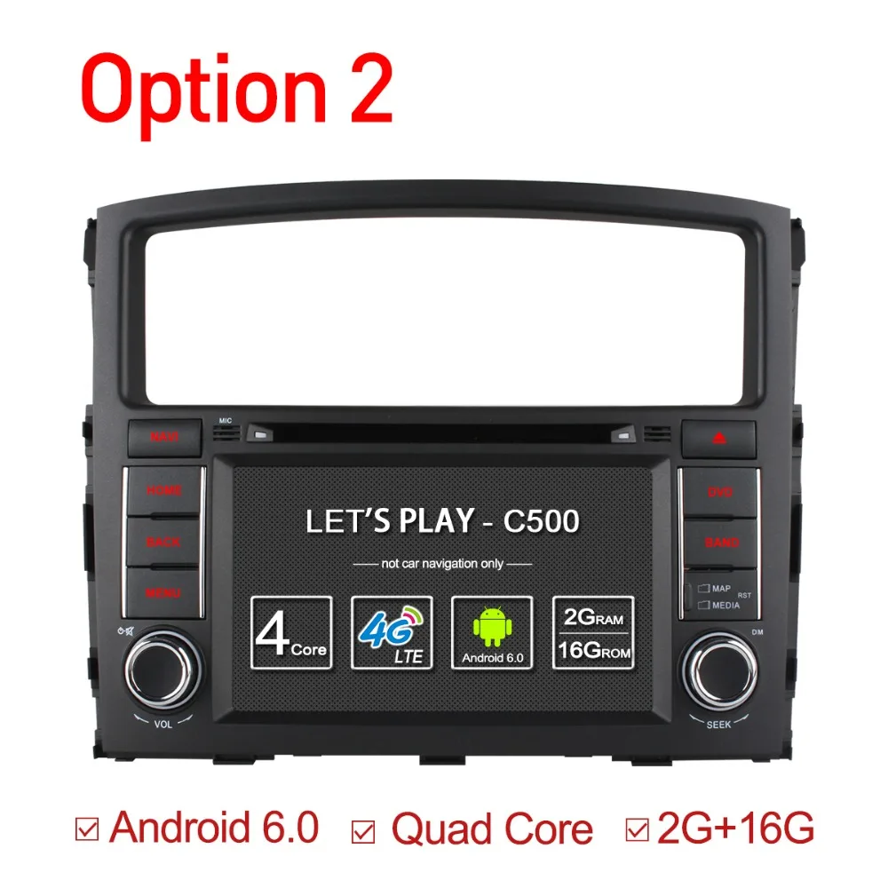 Vehicel 2 din Автомобильный dvd плеер Android 6 0 FORMITSUBISHI PAJERO V97 V93 2006 2015 gps navi Wi Fi 4G Bluetooth RDS USB|din