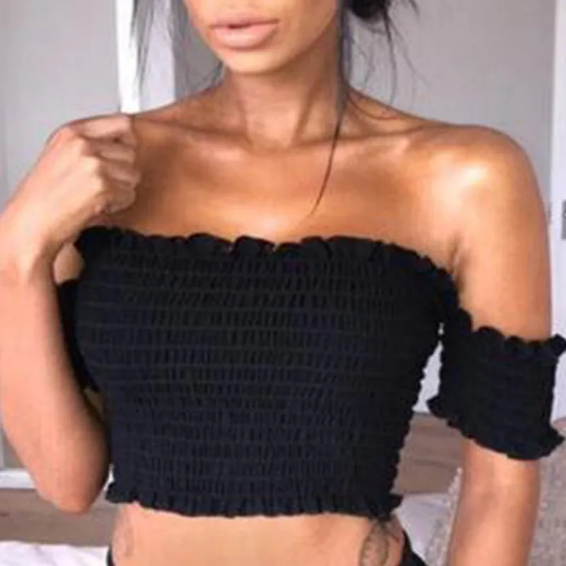 Для женщин бренди элегантный оборками короткий топ бюстгальтер сексуальный 2018