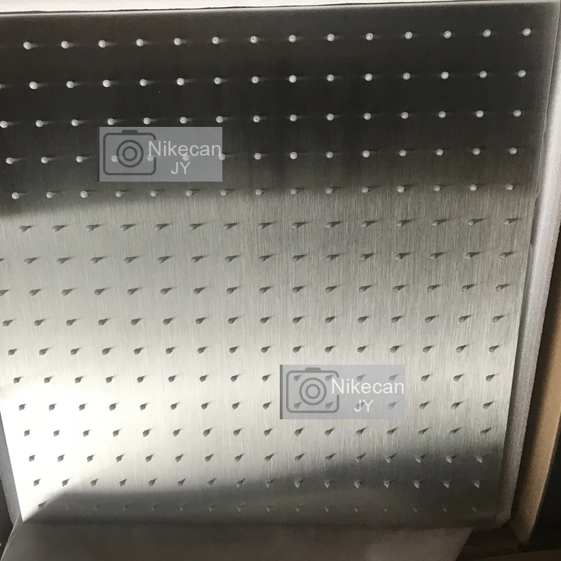 Modern Hotel 20 Inch Shower Head Ceiling Rainfall Shower Panel 304 Stainless Steel Brushed Top Water Massage