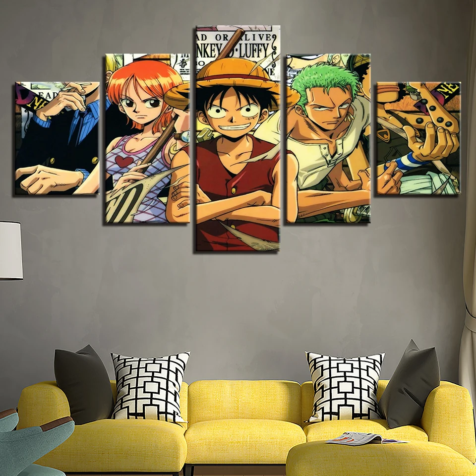 Модульный постер для домашнего декора 5 панелей морской вор Ван|wall canvas|modern