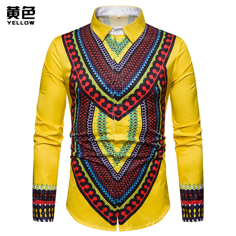 

2019 new arrival summer and spring african men plus size shirts M-3XL