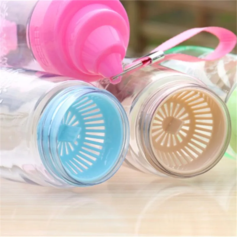 Бутылка для воды с соком Transhome 600 мл креативные пластиковые герметичные