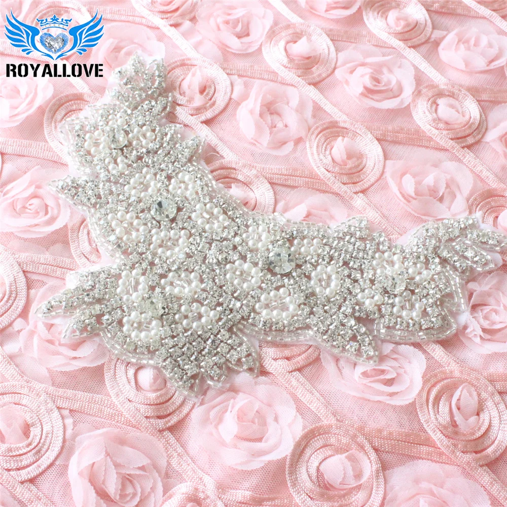 2 шт./лот ручная работа Китай Форма карты кристалл Свадебная жемчужина аппликация