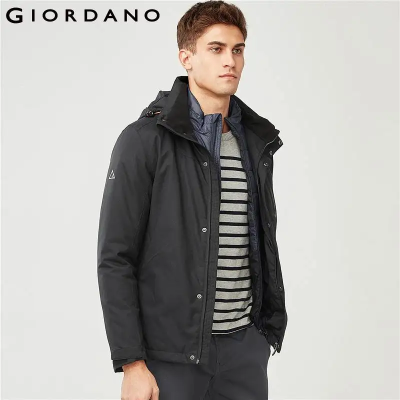Giordano мужская куртка 3 в 1 имеет три варианта трансформации данная модель