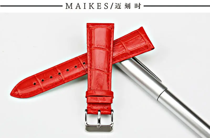 MAIKES, новинка, аксессуары для часов, 12 мм-22 мм, Ремешки для наручных часов, женские, синий, натуральная кожа, ремешок для часов, браслет для Citizen, ремешок для часов